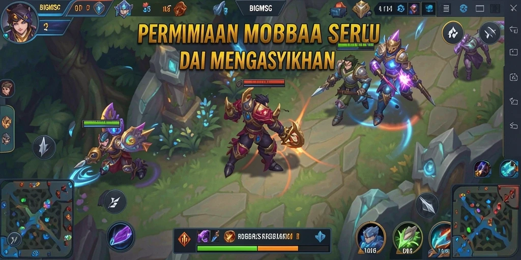 Screenshot gameplay BIGMSG yang penuh aksi seru