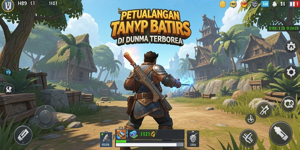 Tangkapan layar H89 menunjukkan pemain menjelajahi dunia terbuka yang luas.