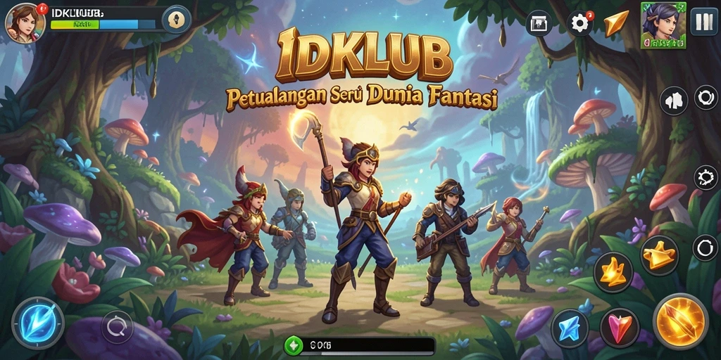 Gameplay seru dalam IDKLUB dengan petualangan mendebarkan.