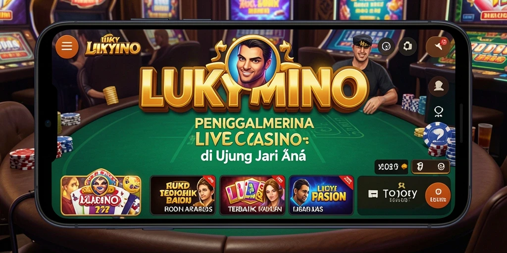 Tampilan gameplay LUKYMINO yang menarik dengan dealer profesional.