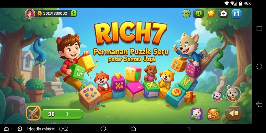 Screenshot RICH7 menampilkan gameplay Puzzle yang menantang dan menarik.