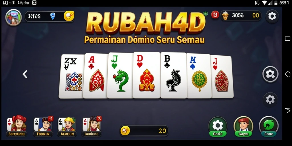 Tampilan gameplay RUBAH4D yang seru dan interaktif dalam permainan Domino.