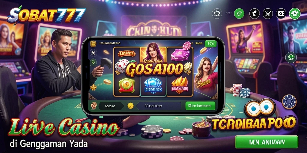 Tampilan gameplay menarik dan interaktif dari SOBAT777 Live Casino.